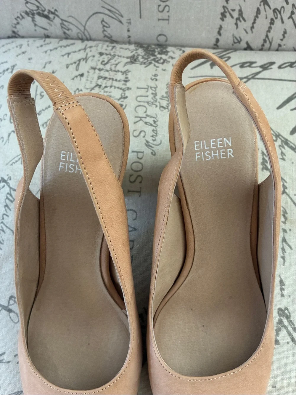 Eileen Fisher Milla Slingback sandals  Nubuck Leather NWOT